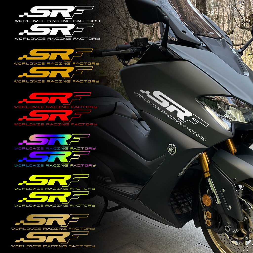 SRF Line Vinyl Waterproof Sticker Decals Motorcycle Scooter Head Front ...