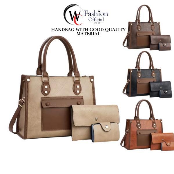 PREMIUM QUALITY 】WC-20 Handbag Set Women 3 in 1 Set Hand beg wanita ...