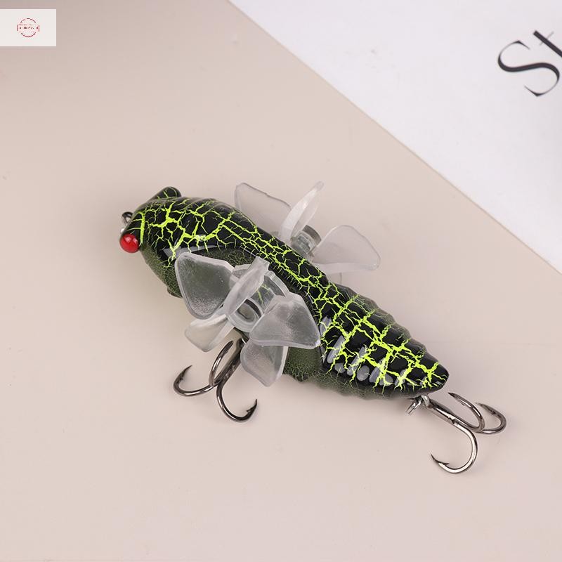 Sun 1Pc Bionic Cicada Hard Fish Lure Spinning Fishing Bait With ...