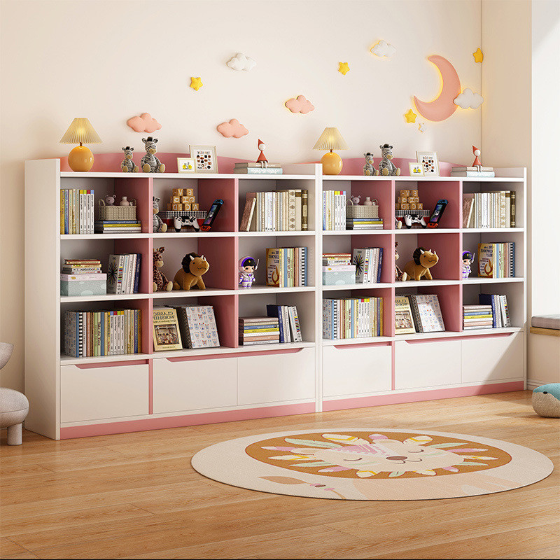 Bookshelf Floor Storage Rack Living Room Student Reading Toy Storage ...