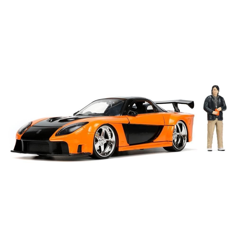 JADATOYS 1:24 F&F HAN'S MAZDA RX-7 Veilside w/HAN Fast and Furious Mini ...