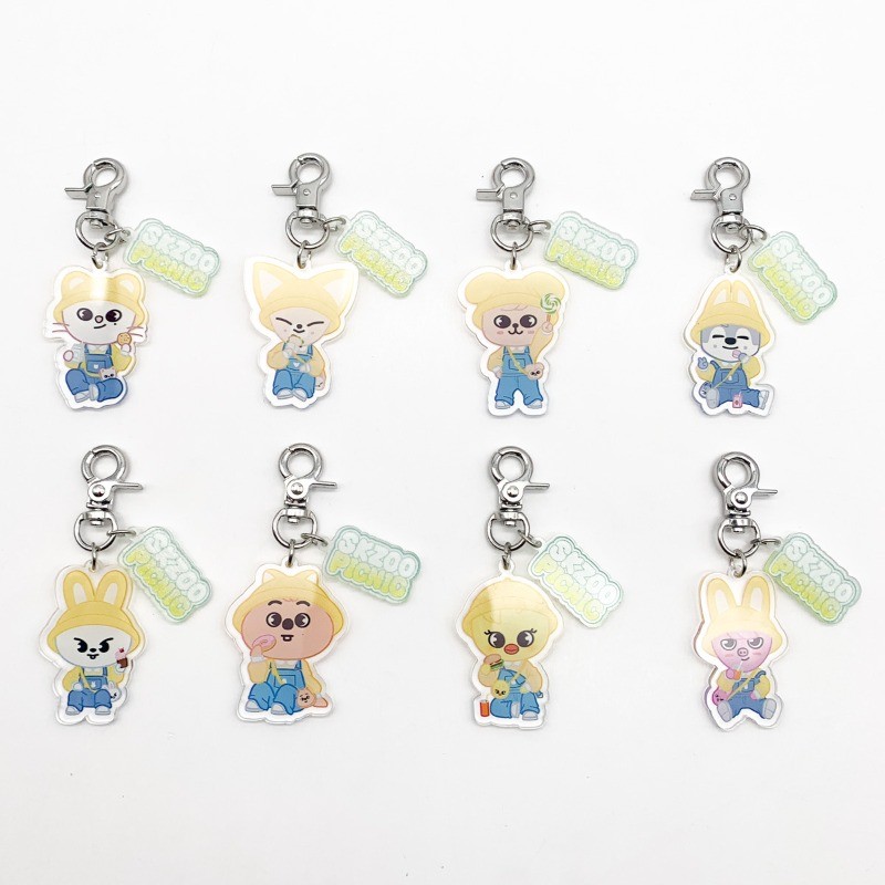 SKZOO Stray Kids 2025 Pop-Up Store Spring Outing Plush Keychain Set ...
