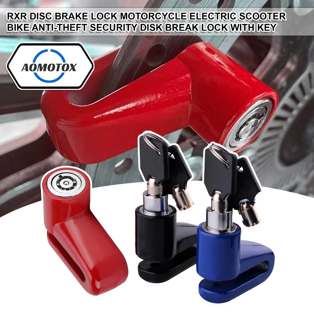 AOMOTOX Disc Brake Lock Motorcycle Electric Scooter Bike Anti-theft ...
