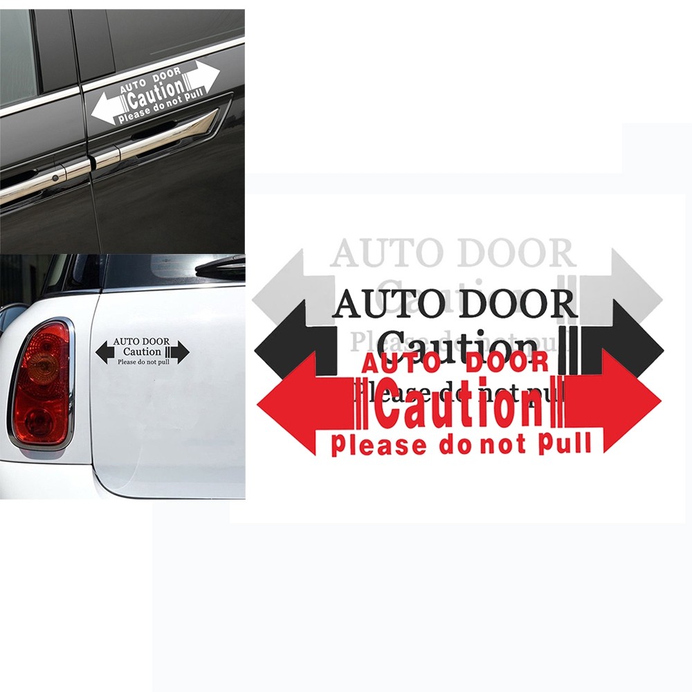 Fast ship ️Automatic Door Hint Caution Please Do Not Pull Decal Car ...