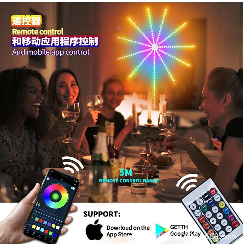 Firework LED Lights, mini Smart LED Lights for Bedroom, Christmas ...