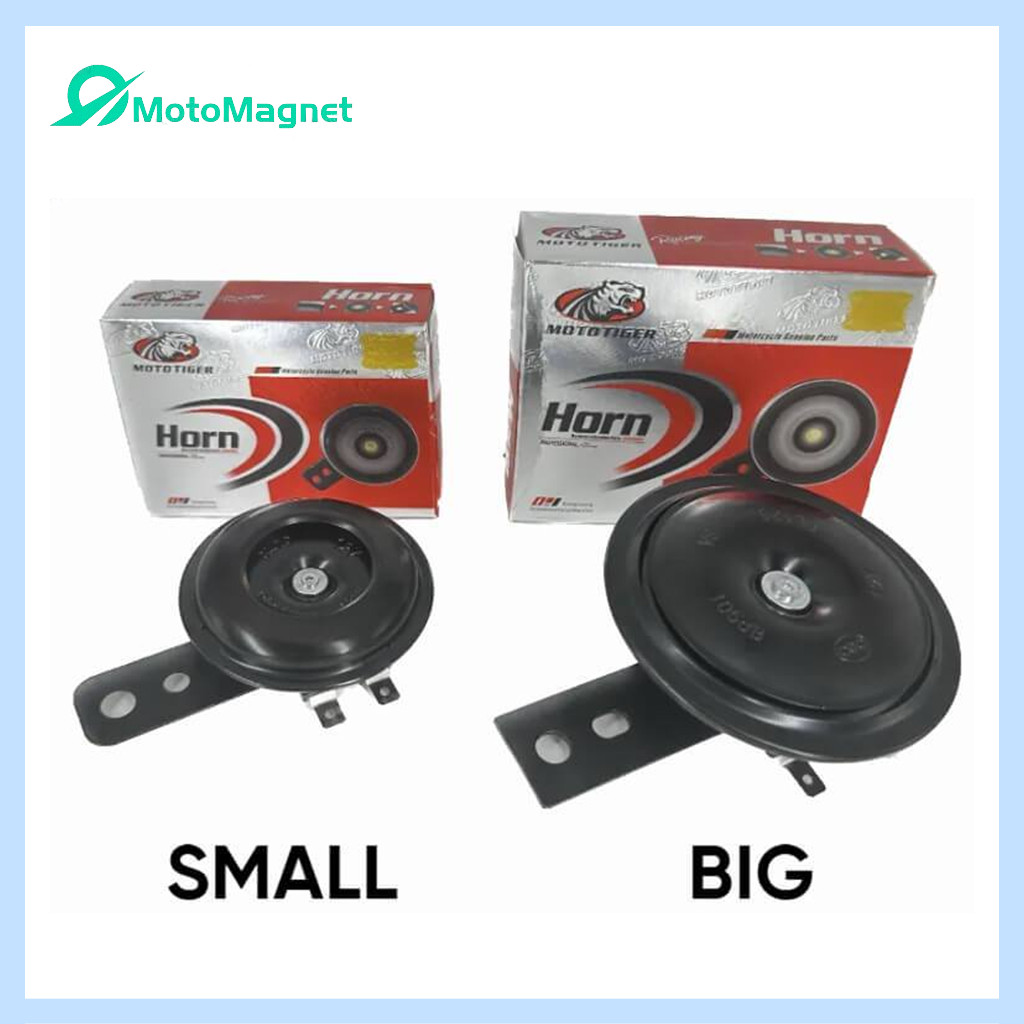 Mototiger Universal Motorcycle Horn Small And Big 12 Volts Black 99202/ ...