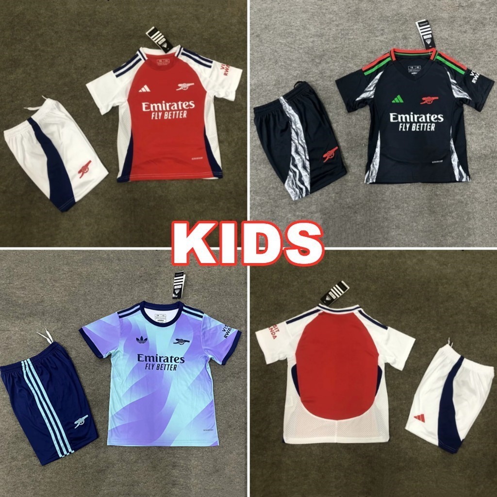 2024 2025 Arsenal KIT Jersey Home Away Third Children's Football Shirt ...