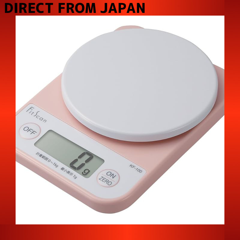 Tanita Cooking Scale Kitchen Scale Digital 1kg 1g Division Pink KF-100 ...