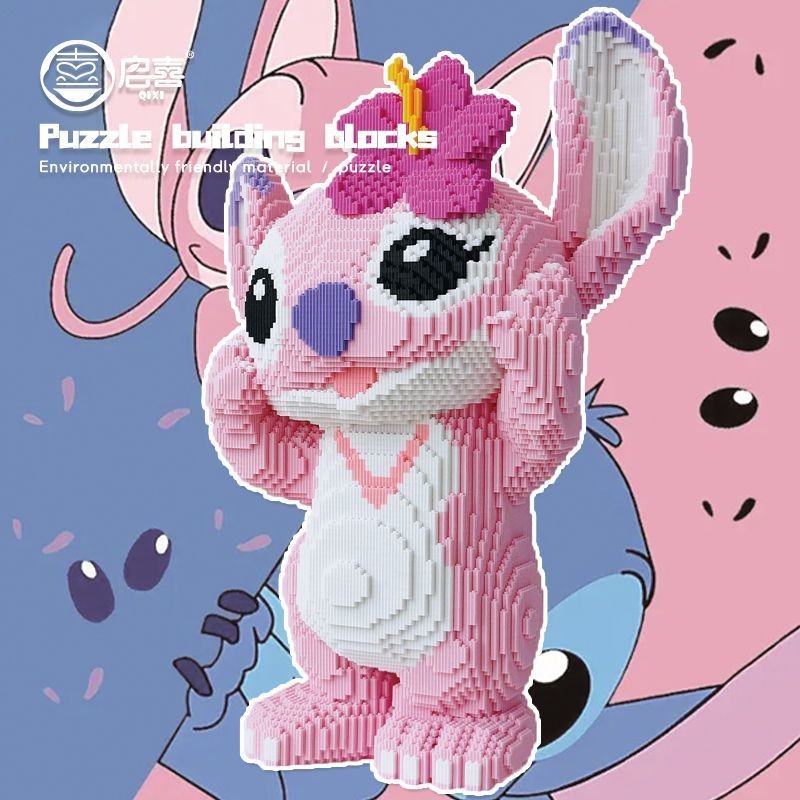 Qixi 70CM Angel Stitch Compatible Building Blocks Violent Bear Cartoon ...
