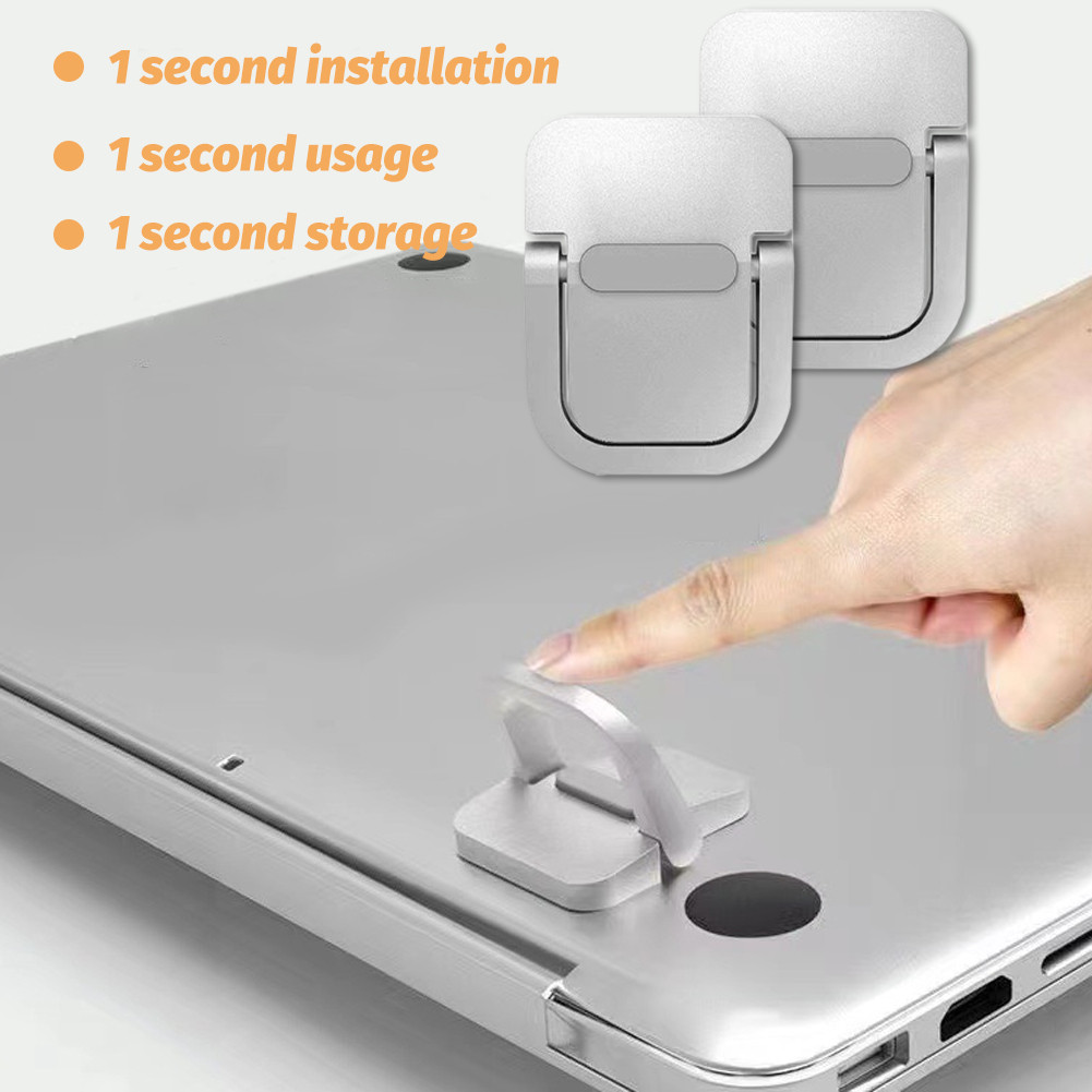Invisible Riser Mini Alloy Laptop Feet Stand for Desk Notebook Keyboard ...