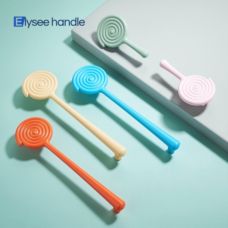 Cartoon Children Room Ceramic Cabinet Knobs lollipop Wardrobe Handle ...