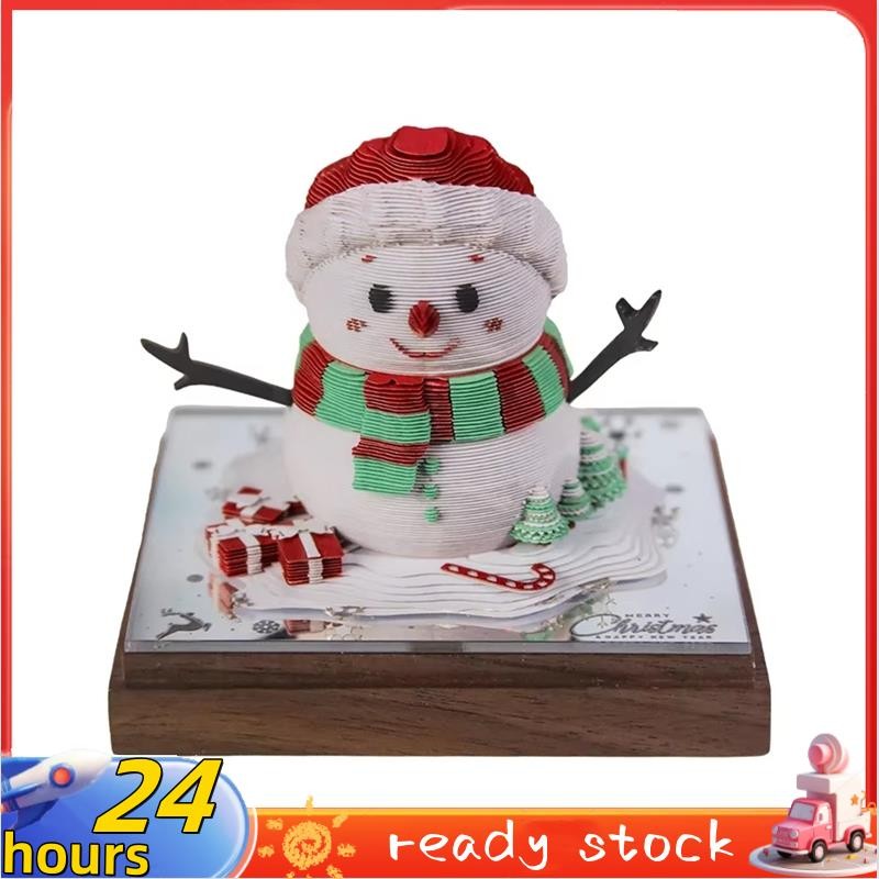 []2025 3D Desk Calendar Tear Away Calendars DIY Paper Carving