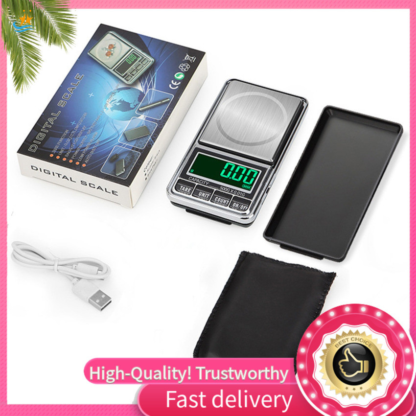 Portable Mini Digital Scale 500g 0.1g, Small Electronic Jewelry Scale ...