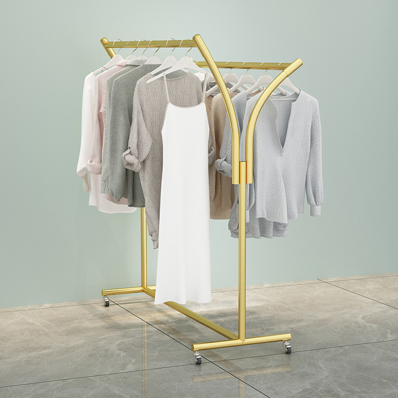Mid-Island Rack Floor Rack Simple Clothing Store Display Rack Double ...
