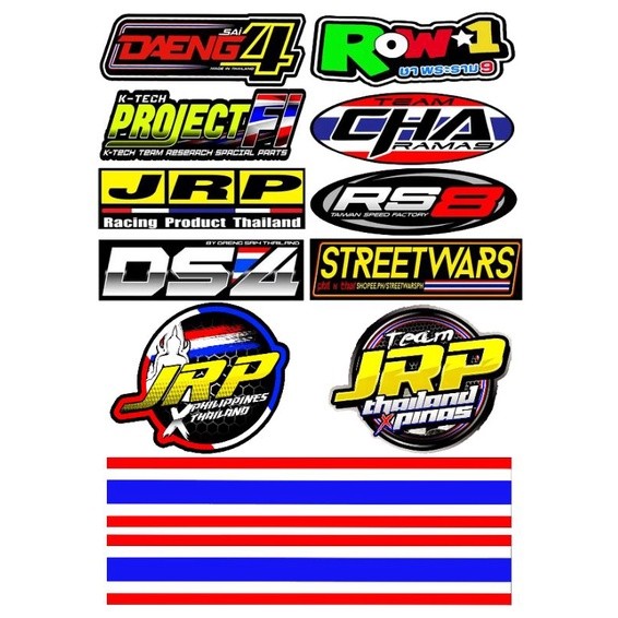 jrp sticker set in a4 size waterproof laminated | Shopee Philippines