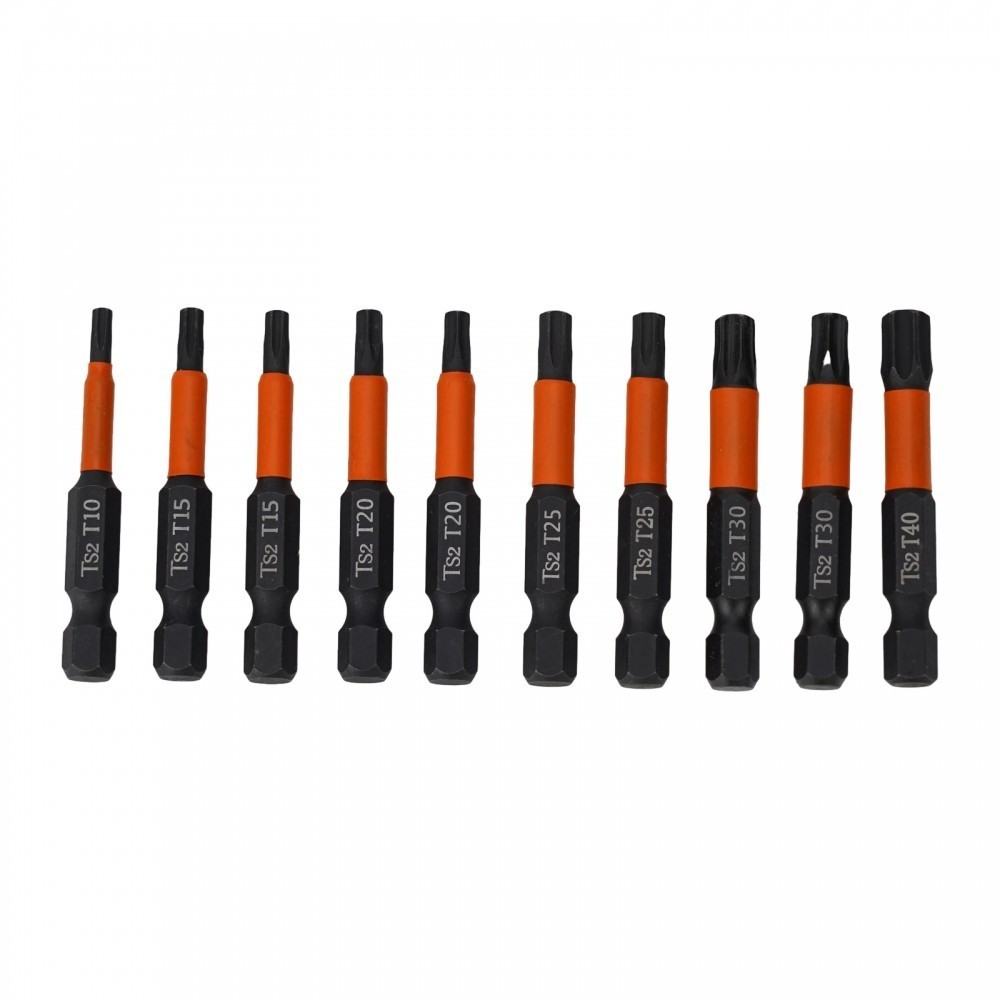 Universal 11Pcs Magnetic Torx Bit Set 50mm Length 1/4 Inch Hex Shank ...