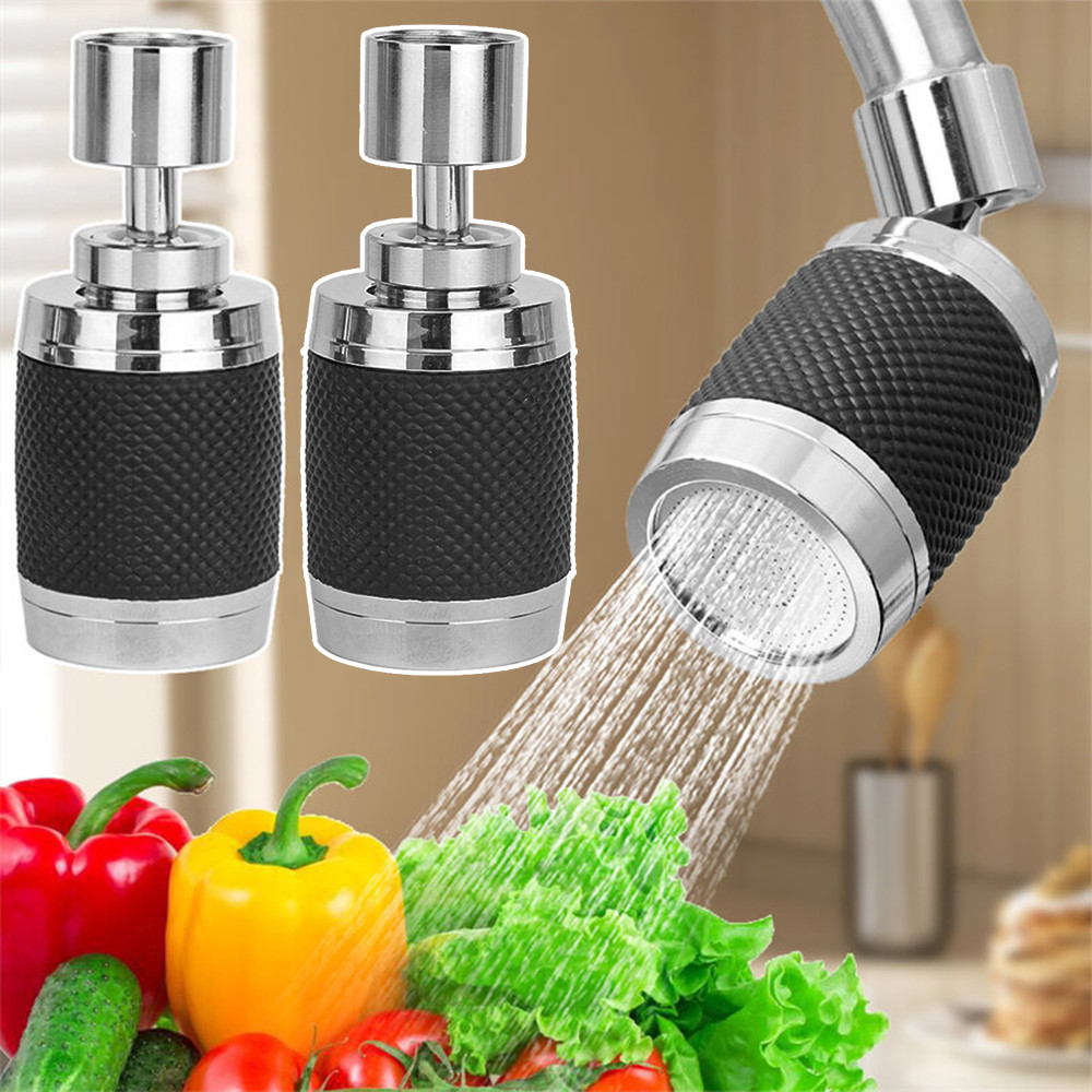 360-Degree Swivel Splash-Proof Tap Splash Filter Faucet Extender Three ...