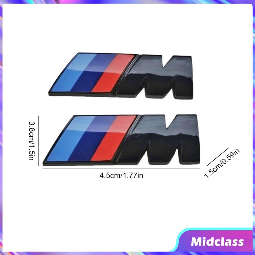 Gloss Black Side Wing M4 Sticker Badge For BMW F82 - Decorative Emblem, Easy Apply