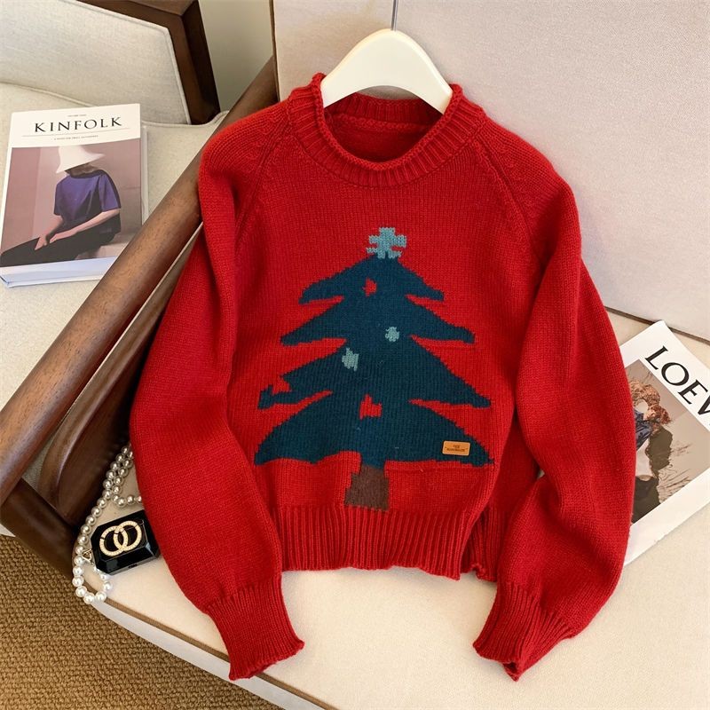 Vintage Jacquard Christmas Cardigan Sweater