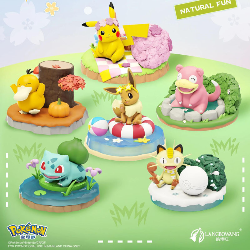 Original Pokemon gengar Pikachu Munchlax Slowpoke Rowlet Meowth ...