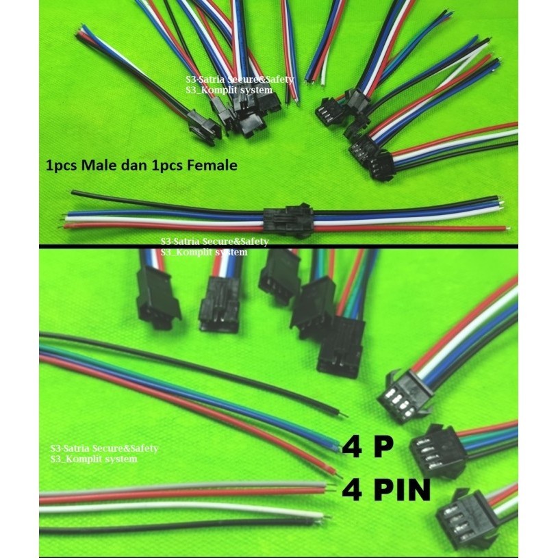 4 Pin Cable Connection DC sm4 Line Connection Connector SM 4p Jst 4pin ...