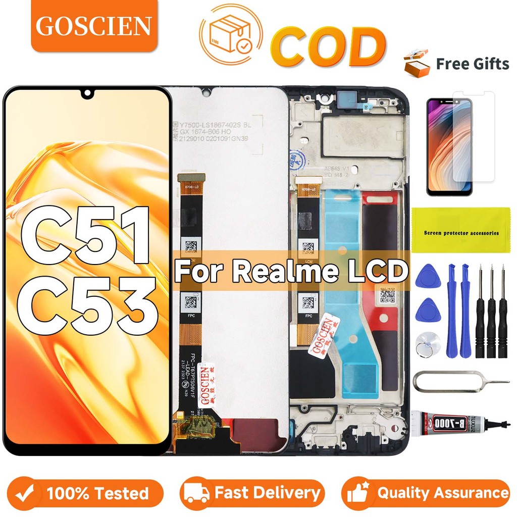 For Oppo Realme C51 C53 N53 C36 C60 / Realme Note 50 Screen LCD Display ...