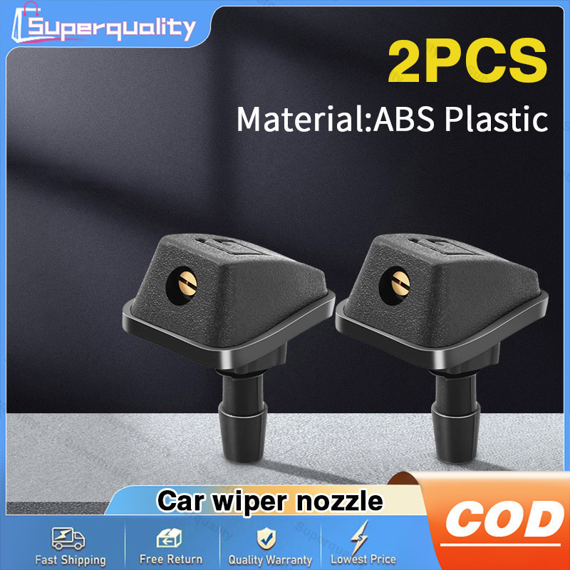 1Pair Car Front Windshield Washer Nozzle Universal Windscreen Water ...