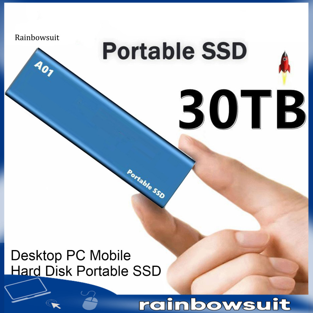 [RB] Ultra Thin Portable SSD for Laptop External Mobile Solid State ...