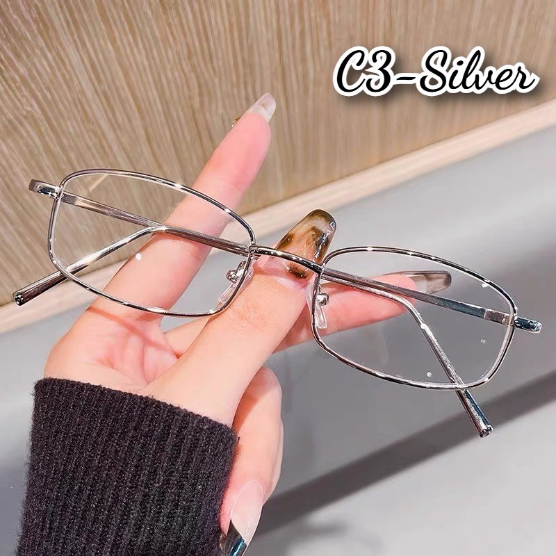 Aesthetic Photochromic Graded Eyeglass Rectangle Small Frame Eyeglass ...