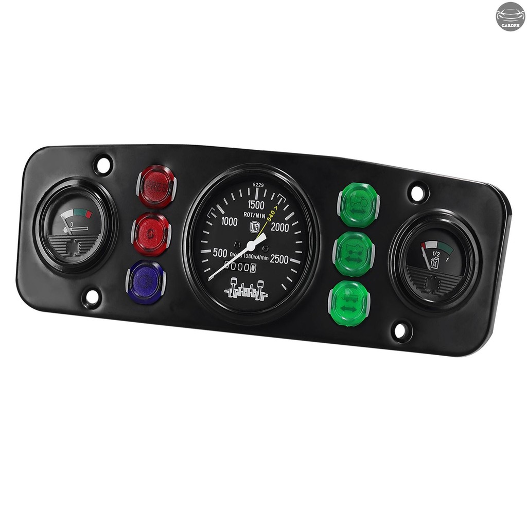 Multi-Functional Car Tachometer Fuel Gauge Water Temperature Gauge ...