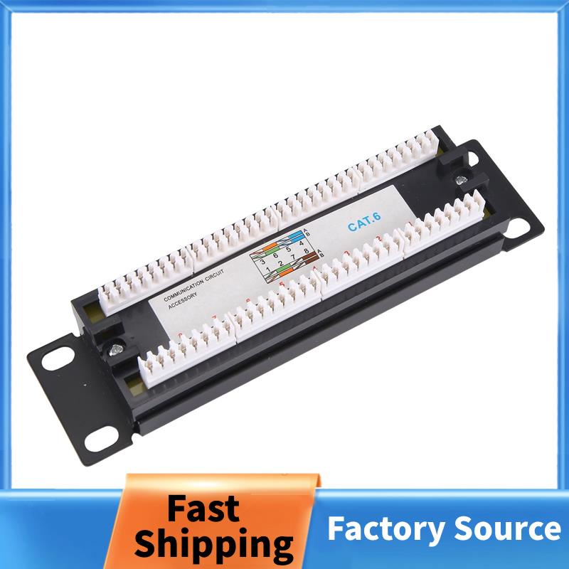CAT6 8 Ports Patch Panel Rack Network 10 Inch 1U Rack Mount with RJ45 ...