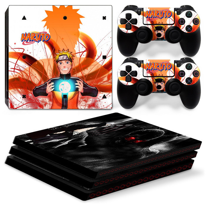 MAXZONE PS4 Pro Game Console Sticker Set WITCHEN 3 and NARUTO Cartoon ...