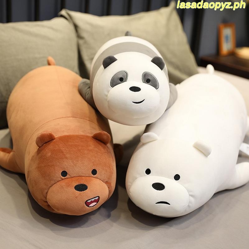 Our MINISO three bare bear dolls super soft panda pillow plu Famous ...