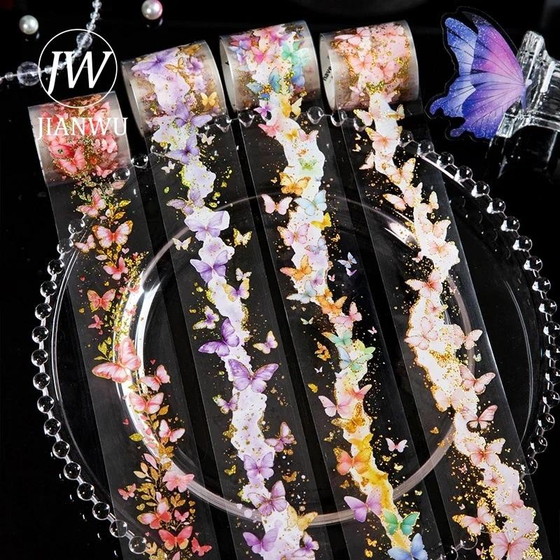 JIANWU 40mm*200cm A Swarm of Butterfly Series Vintage Butterfly ...