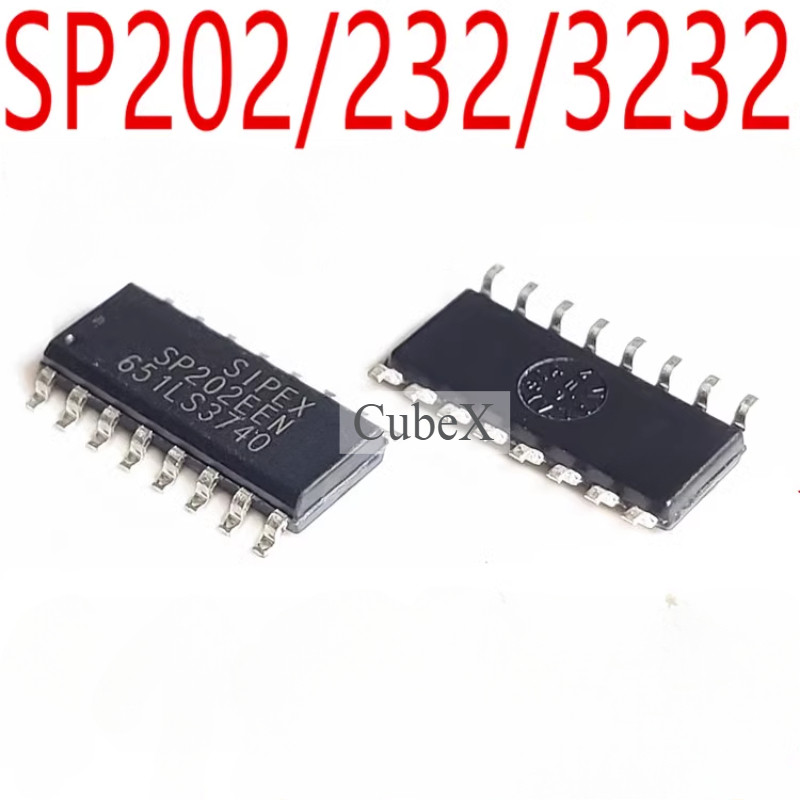 5Pcs New SP202EEN SP232EEN SP3232EEN-L/TR SOP-16 RS232 Transceiver IC ...
