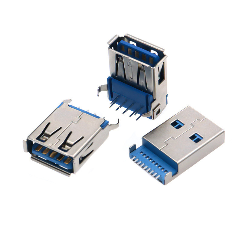 USB3.0 Male Female Socket A Type 90 Degree Patch High Speed Interface ...