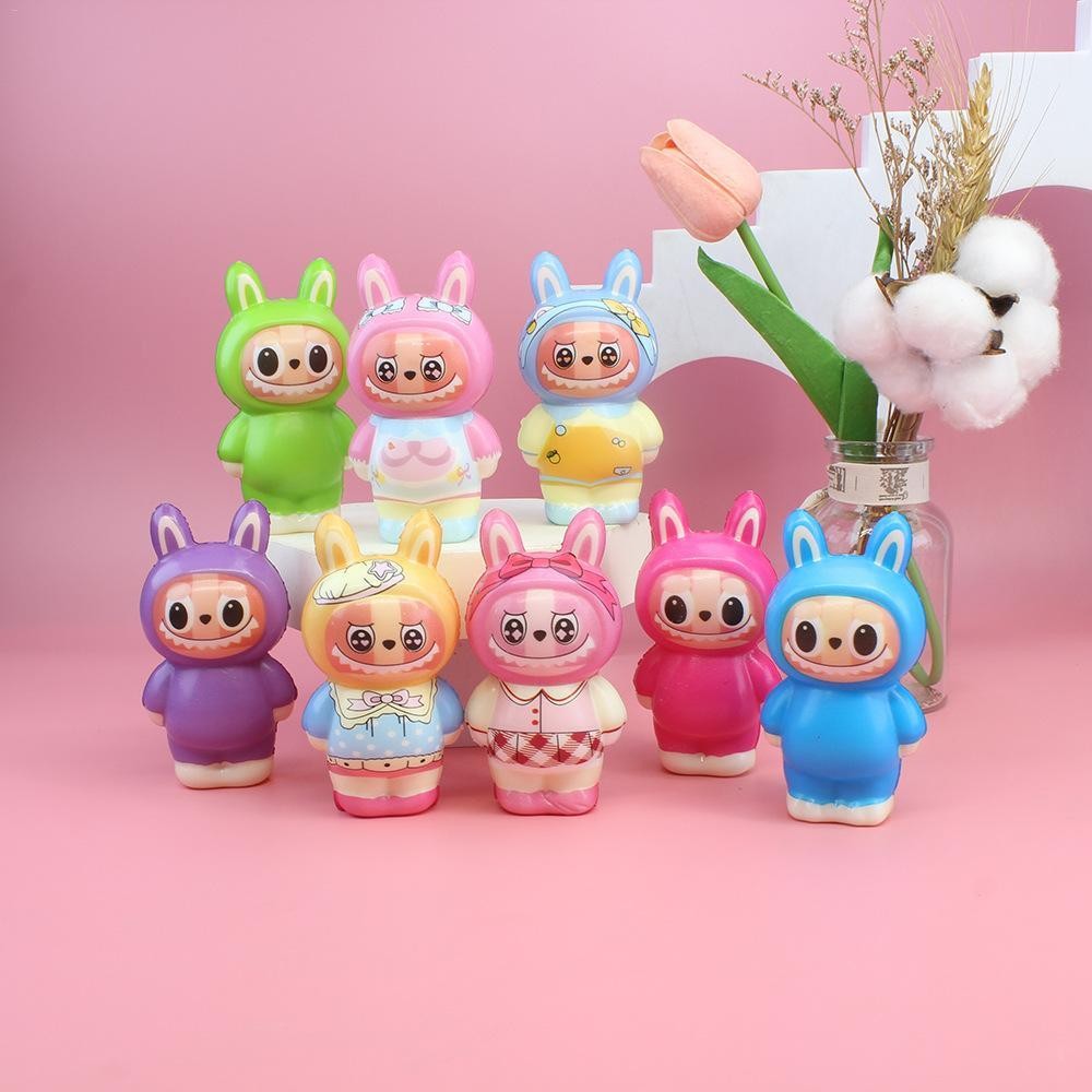 Labubu Slow Rising Toy Squeeze Cartoon Pinch Figure Boxed Anti-stress ...