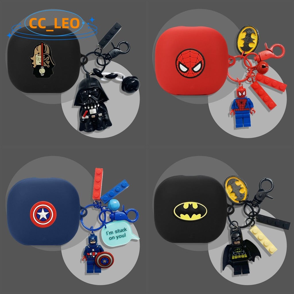 For Anker Soundcore Liberty 4 Pro Case Cartoon Block Pendant Soundcore ...
