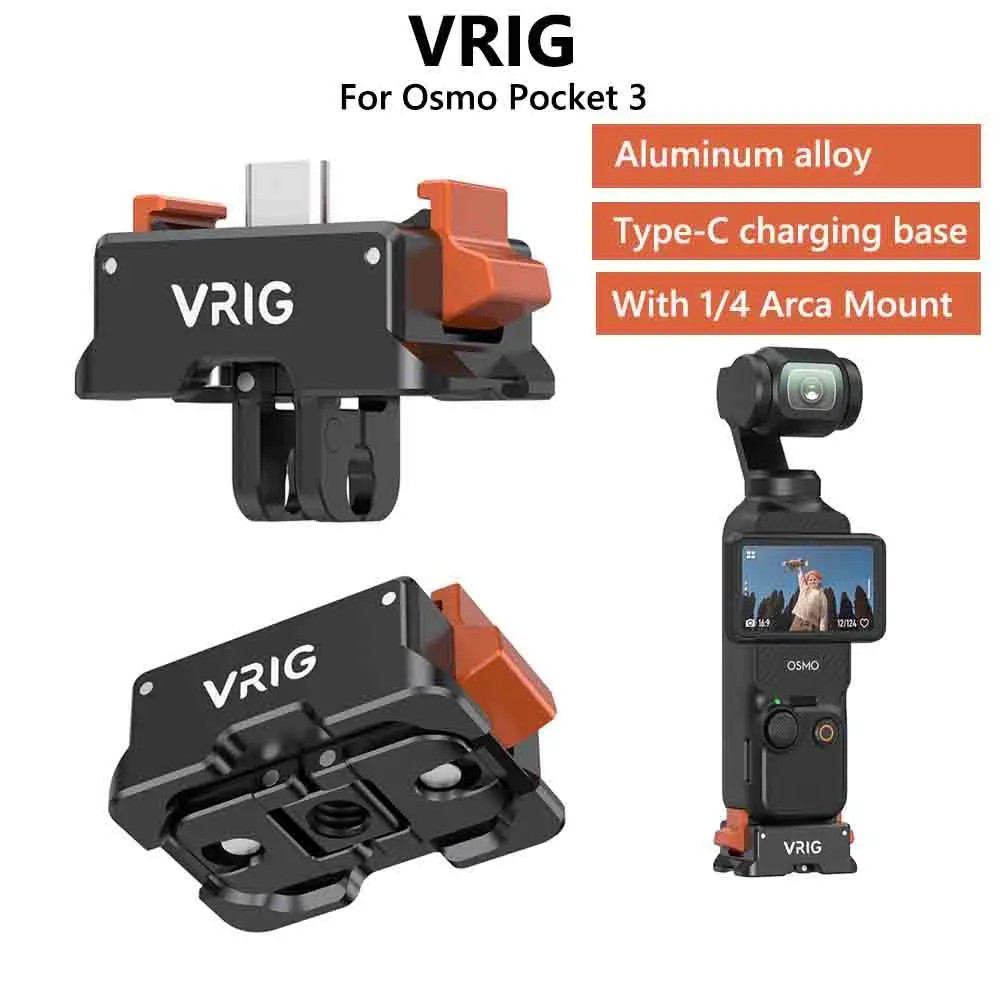 VRIG Multi-function Pocket 3 Magnetic Charging Base W 1/4