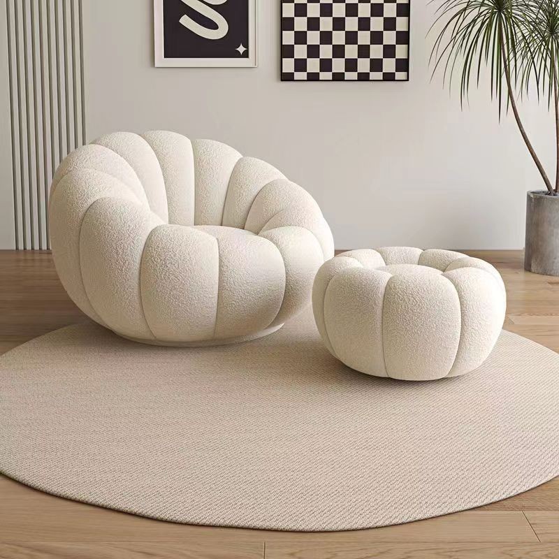 New Pumpkin Lazy Sofa Nordic Single Sofa Cream Bean Bag Tatami Internet ...