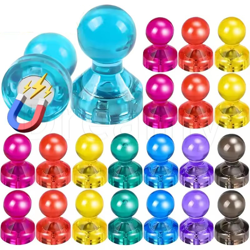 10/20/40Pcs Colorful Magnetic Pushpins - Refrigerator Note Fixed ...