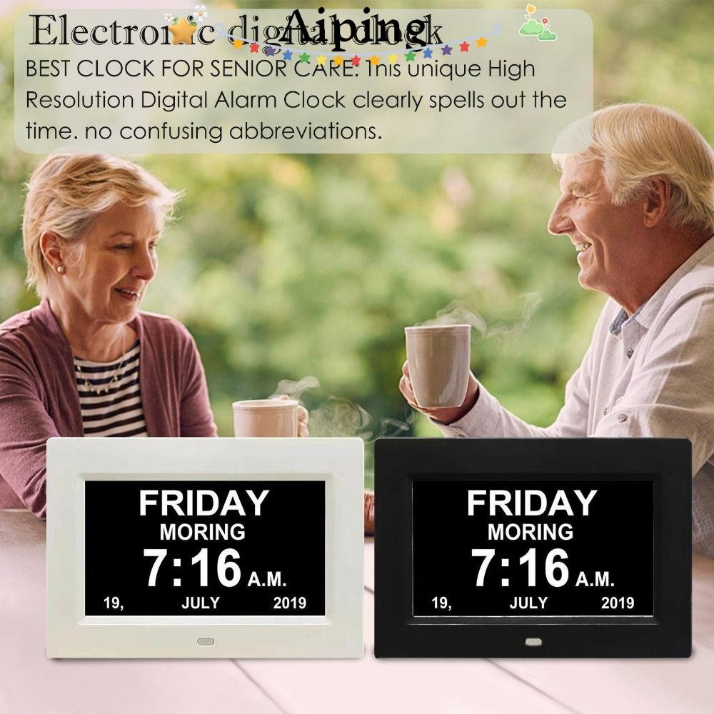 AIPING 7 Inch Digital Calendar Practical Large Screen Display Desk LED ...