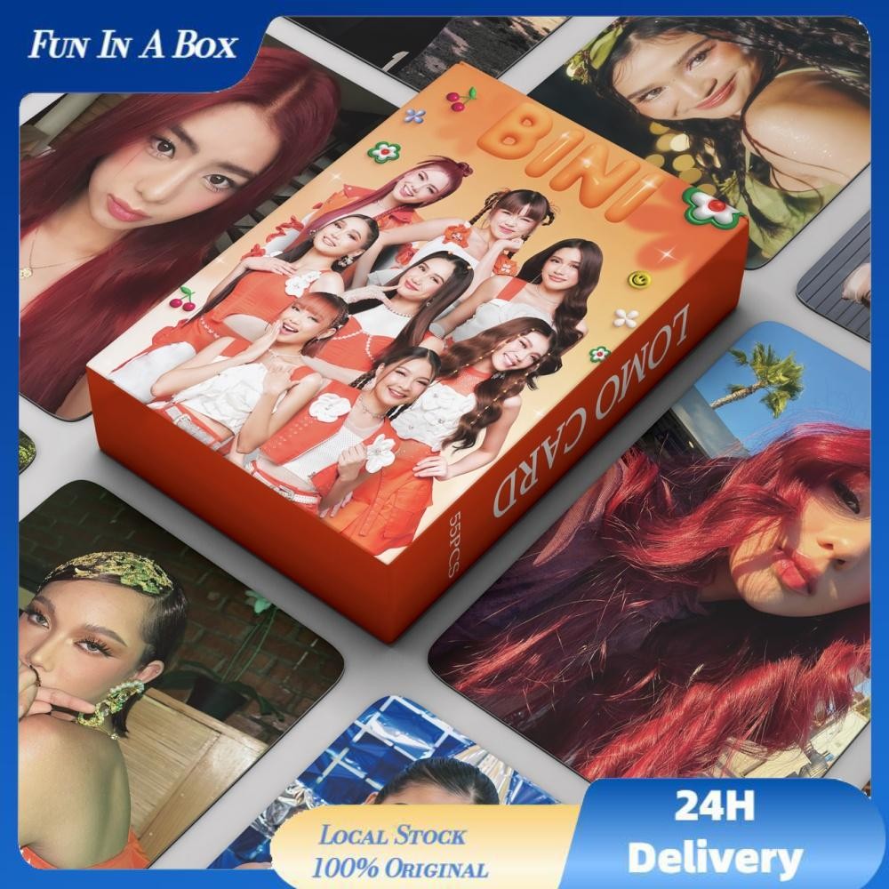 55Pcs/Box BINI Photocards Orange LOMO Card Photocards | Shopee Philippines