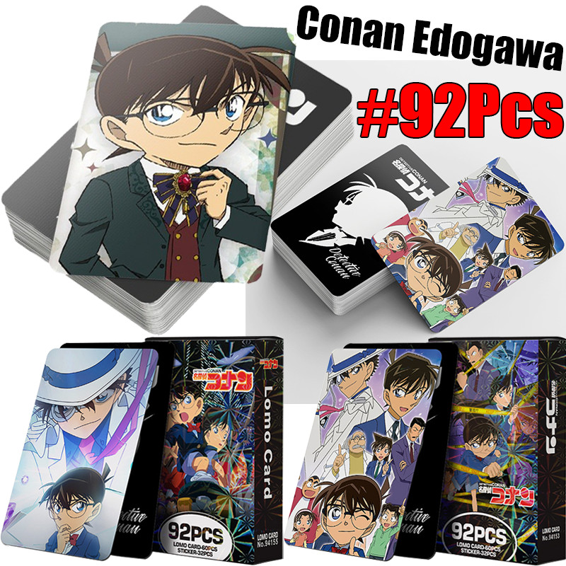 Detective Conan Photocard Conan Edogawa LOMO Card 92pcs/Box Holographic ...