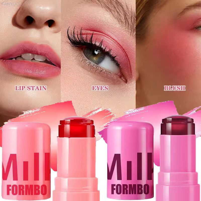 Tint 3-in-1 Milk Jelly Cheek Blush - Eye Cheek Rouge Lipstick Stick ...