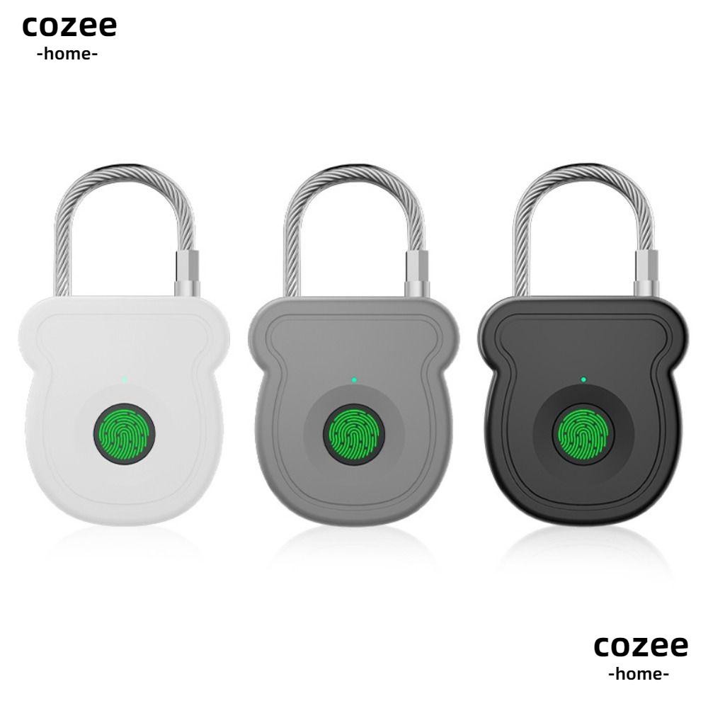 Visual Reference: Cozee Fingerprint Lock Keyless Usb Charging Smart Padlock 0 5Sec