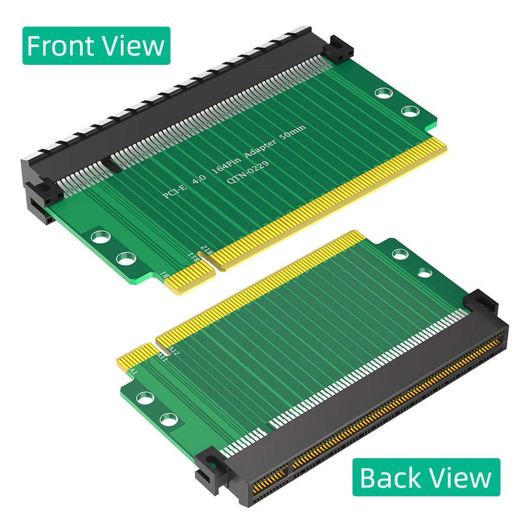 180° High Speed PCIe 164Pin Adapter PCI-Express 4.0 16x Riser Card ...