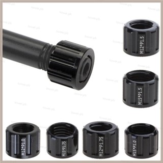 Bike Thru Axle Nuts Set - M12/M15 Thread For Mountain/Road Bikes (Aluminum Alloy)