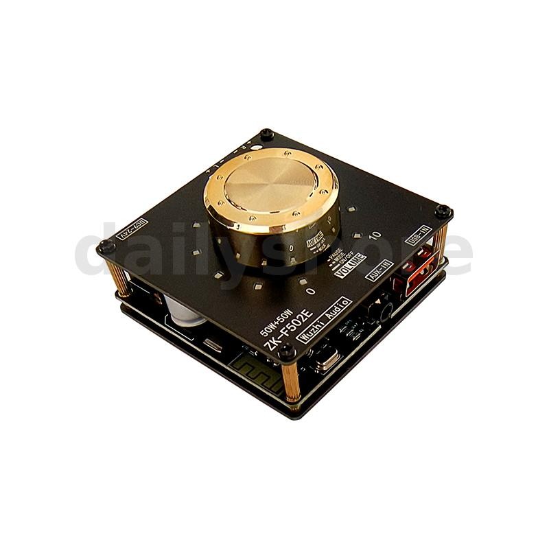 ZK-F502E Cool Volume Indicator Bluetooth Audio Power Amplifier Board ...