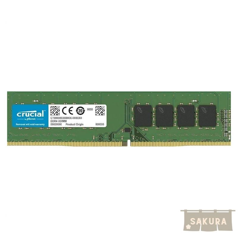 Crucial (Micron) Desktop PC Memory PC4-21300 (DDR4-2666) 8GB×1 CL19 ...